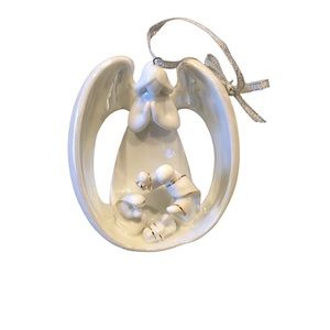 Appletree Design - Porcelain Ornament - Angel and Holy Family